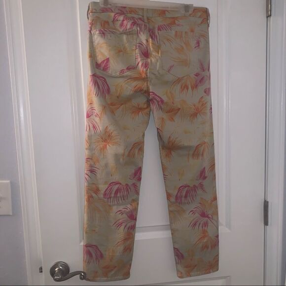 NYDJ Sheri Slim Ankle Jeans Beach Garden Clementine - Picture 4 of 7